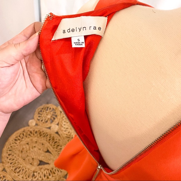 Adelyn Rae Asymmetrical Crepe Fit and Flare Dress - Picture 10 of 13